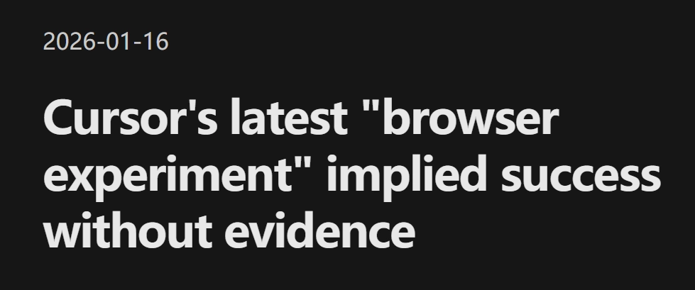 GPT-5.2 连续运行 7 天造浏览器被打假，代码无法编译