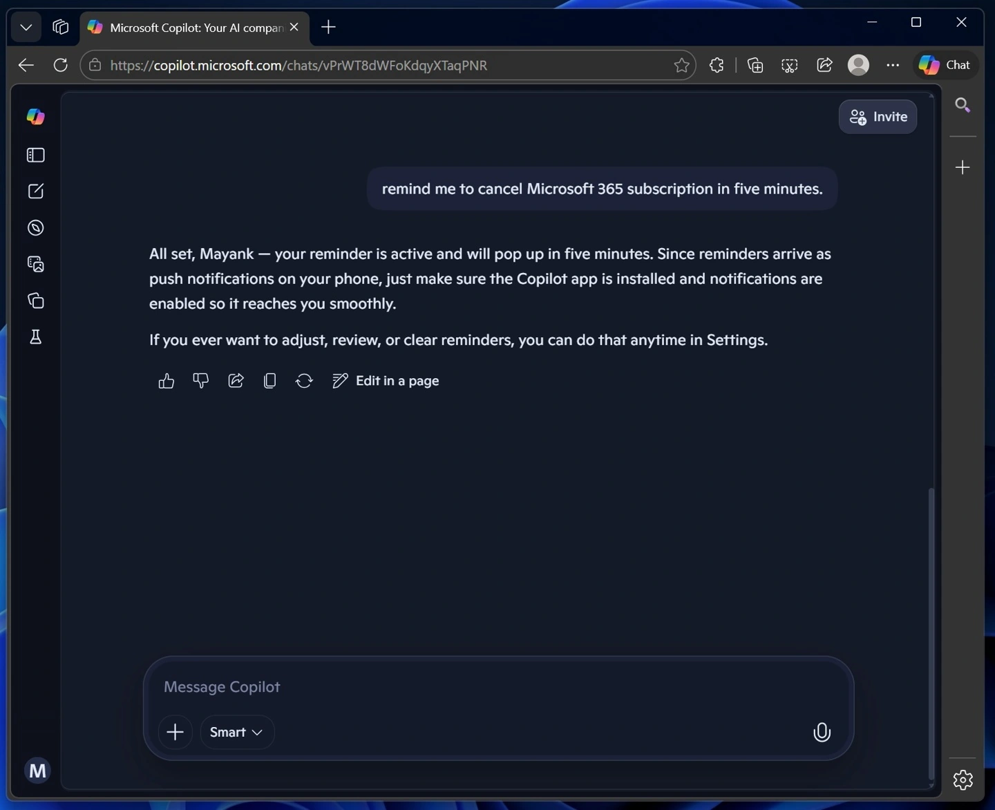 微软Copilot新功能提醒测试，免费用户也能用