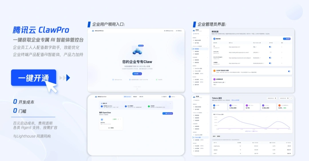 企业AI助手ClawPro公测 算力成本降40% 10分钟上线