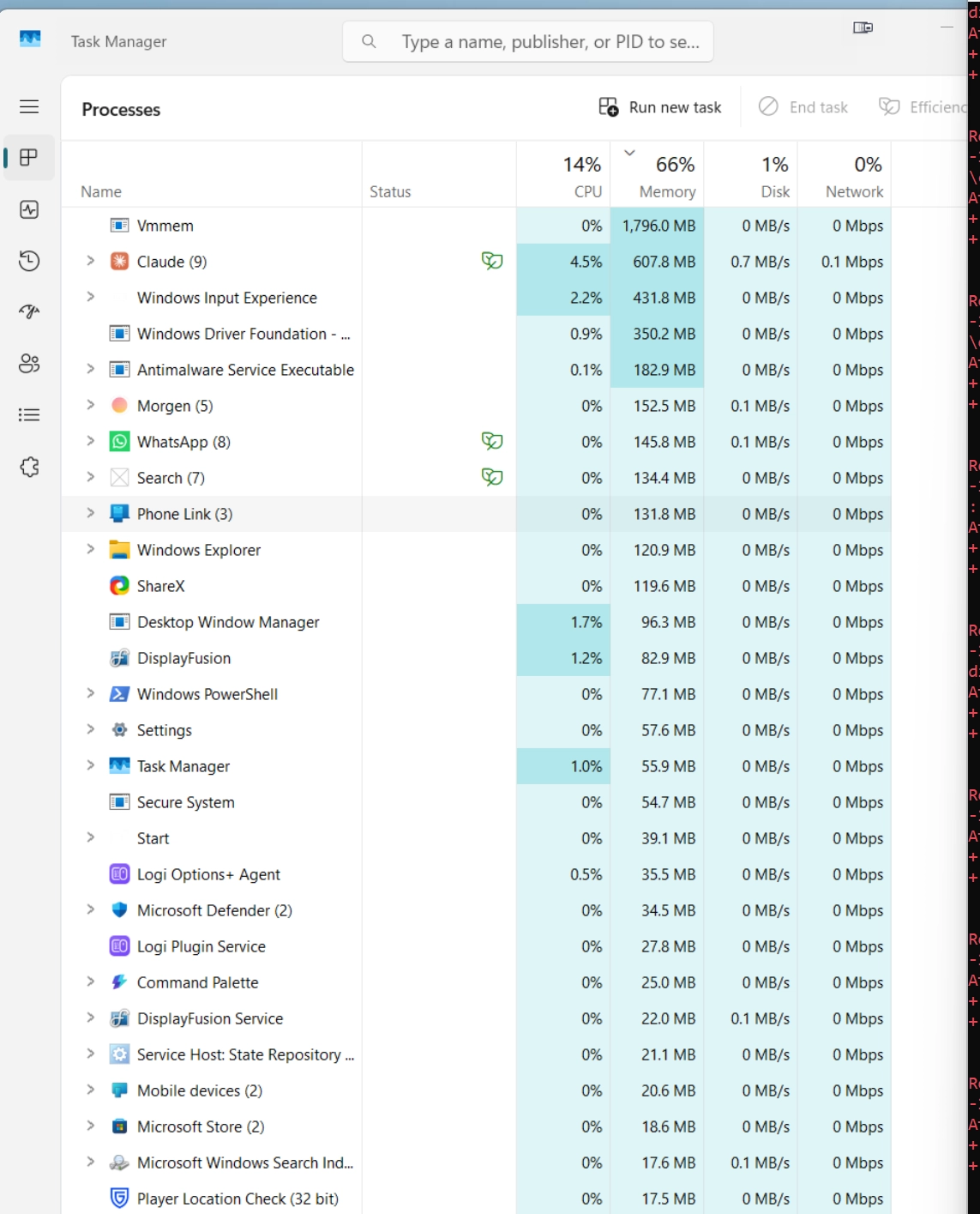 Windows版Claude桌面程序Bug:聊天也占1.8GB内存