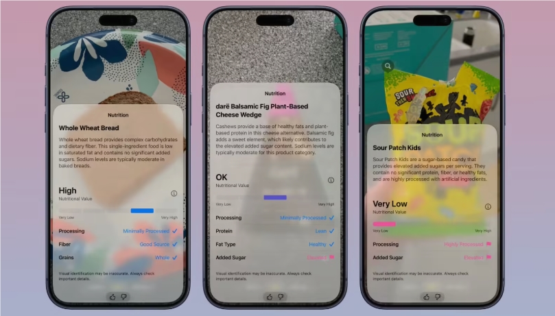 iOS27健康应用升级:拍照识食物营养,卡片界面更直观