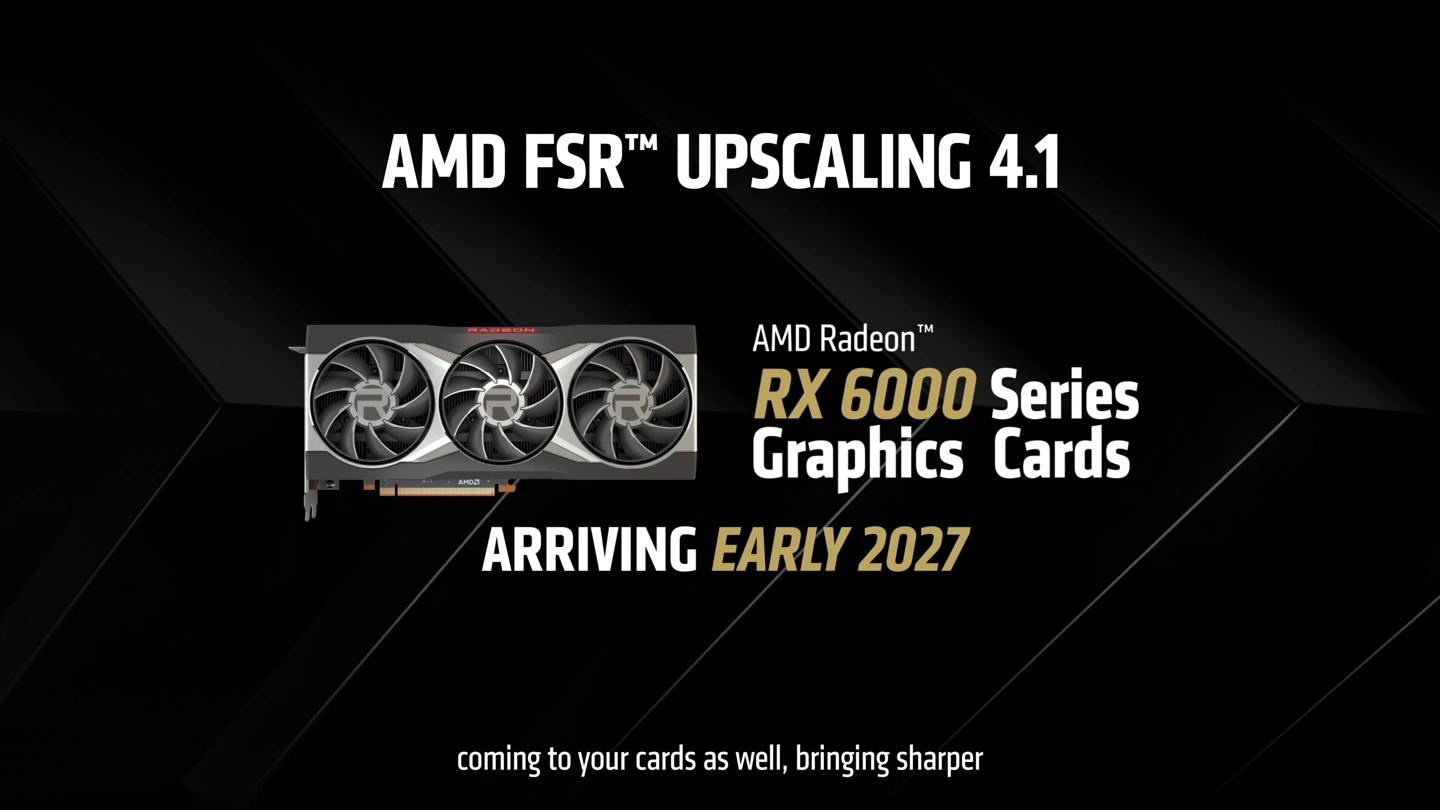 AMD在COMPUTEX 2026展上谈FSR技术及Radeon RX 7000系列支持问题