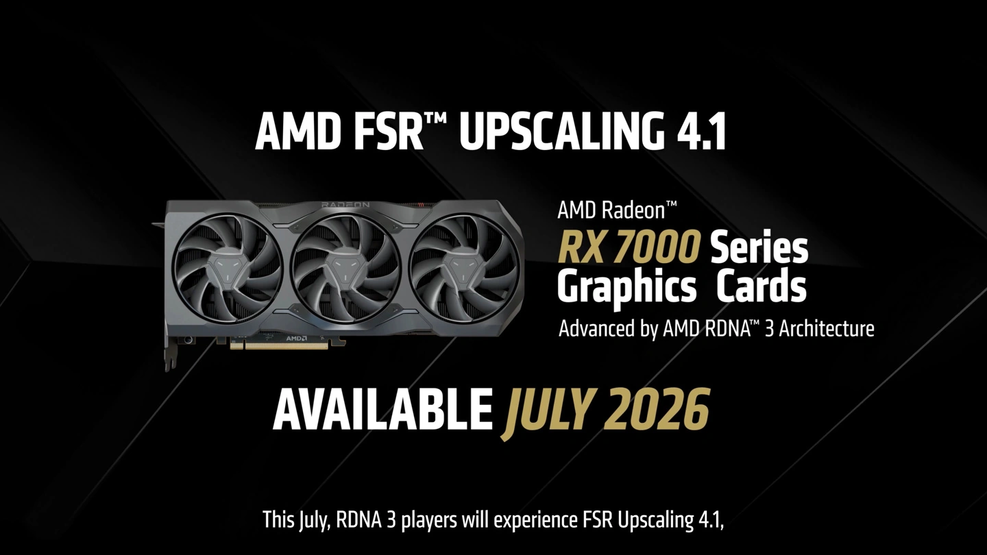 AMD在COMPUTEX 2026展上谈FSR技术及Radeon RX 7000系列支持问题