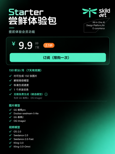 想做AI视觉创作却愁平台效果?Skild Art 7天体验来啦