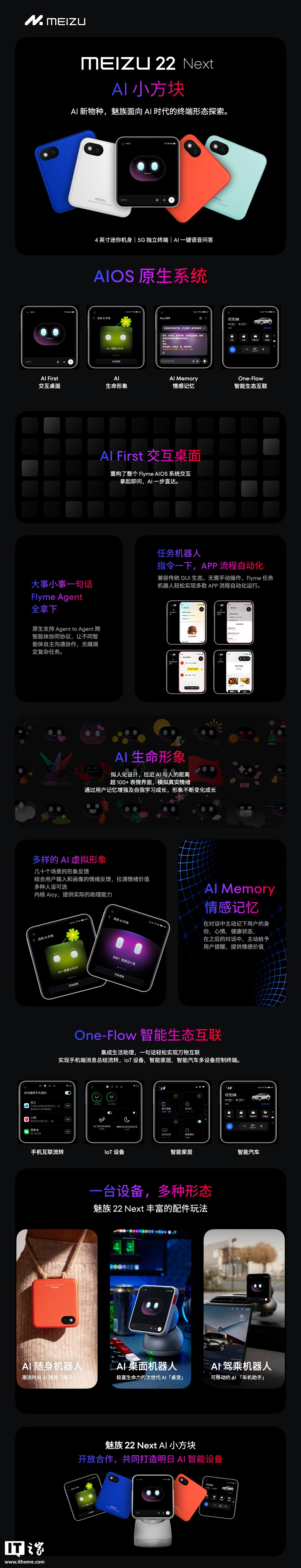 魅族AI小方块将上市,4寸小屏配紫光展锐,主打AI办公