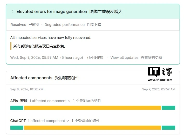 ChatGPT 图像生成故障 7 小时，用户上传图片出错了