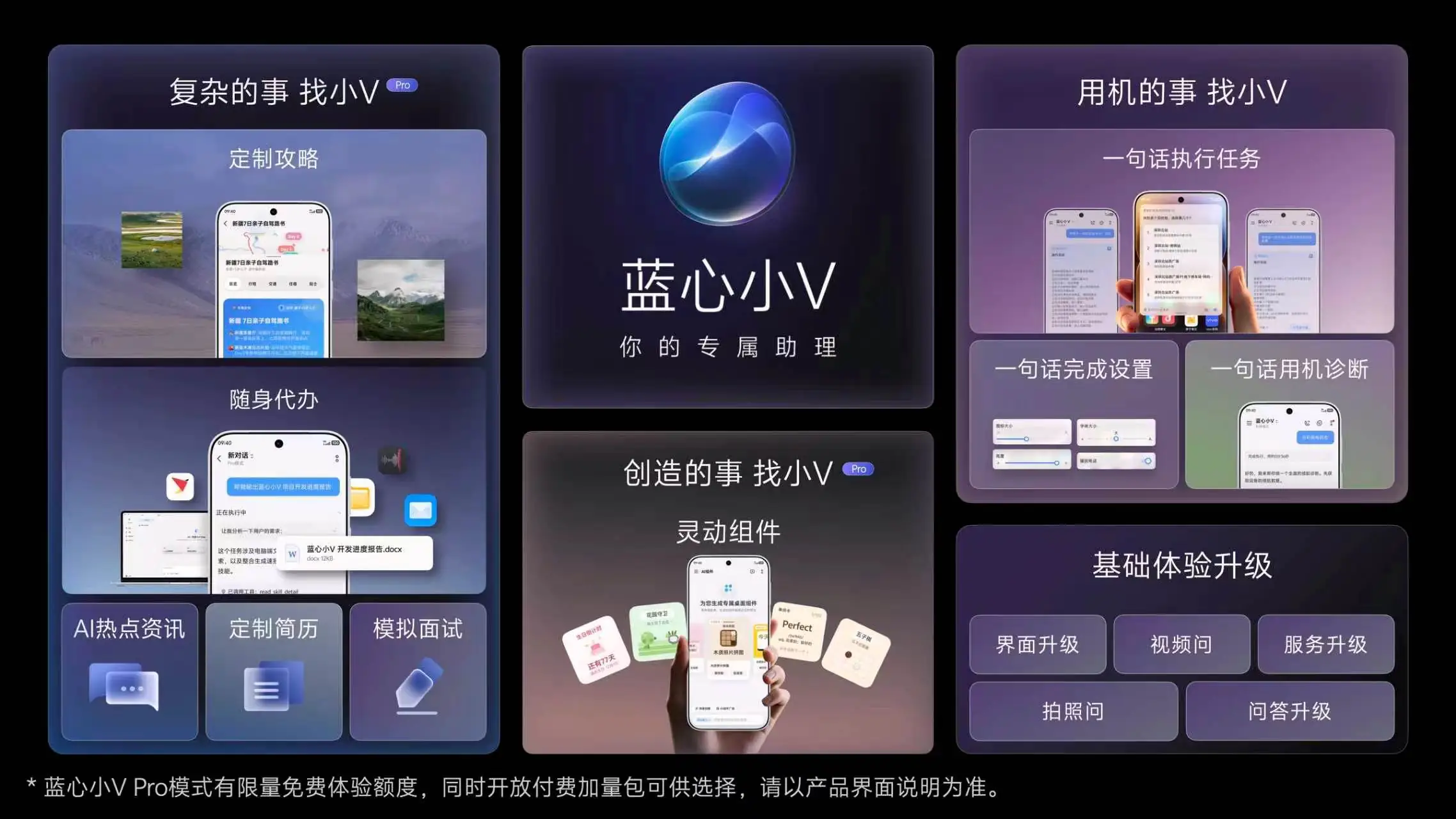 vivo发布蓝心智能全新蓝心小V Pro 一句话就能代你办超多事
